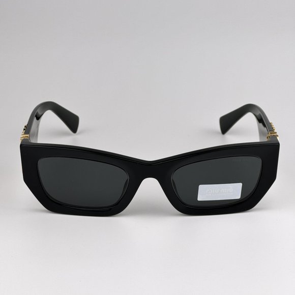 Miu Miu MU09WS 1AB5S0 BRAND NEW Sunglasses Black Grey Cat Eye Women main image 5
